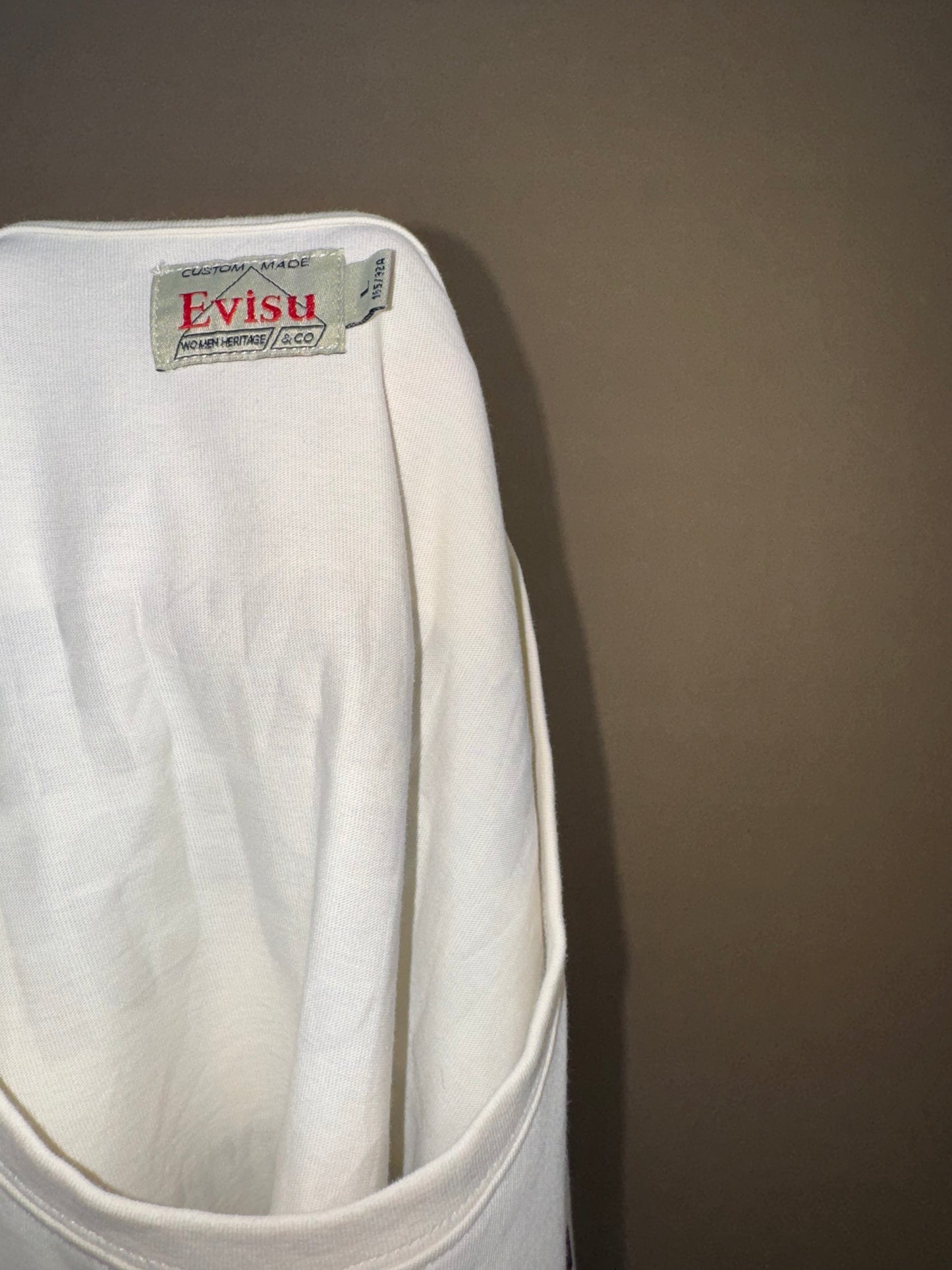 EVISU Tshirt Graphic Print of Japanese God Ebisu (M-L)