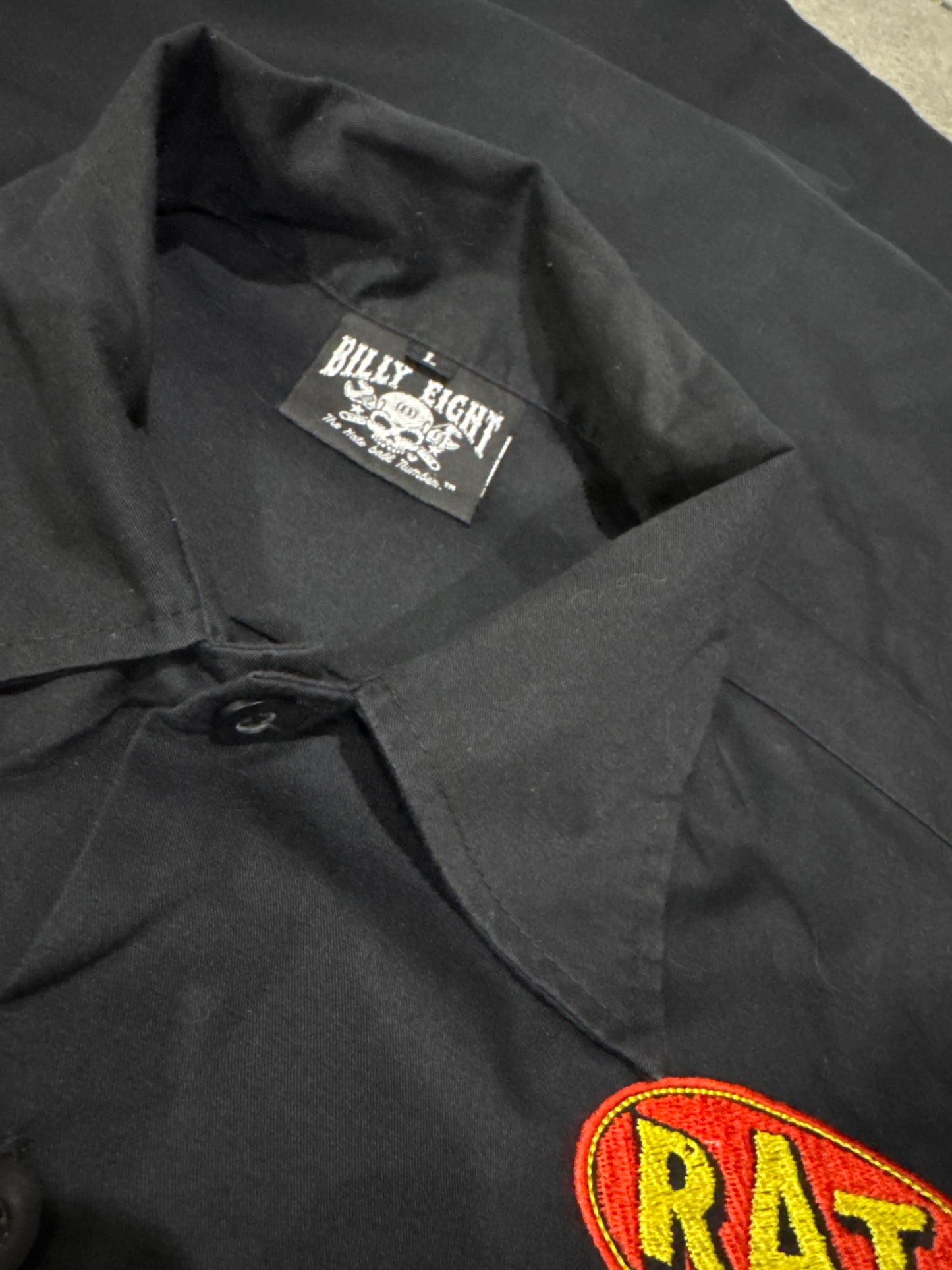 BILLY EIGHT Embroidered Graphic Shirt (L)