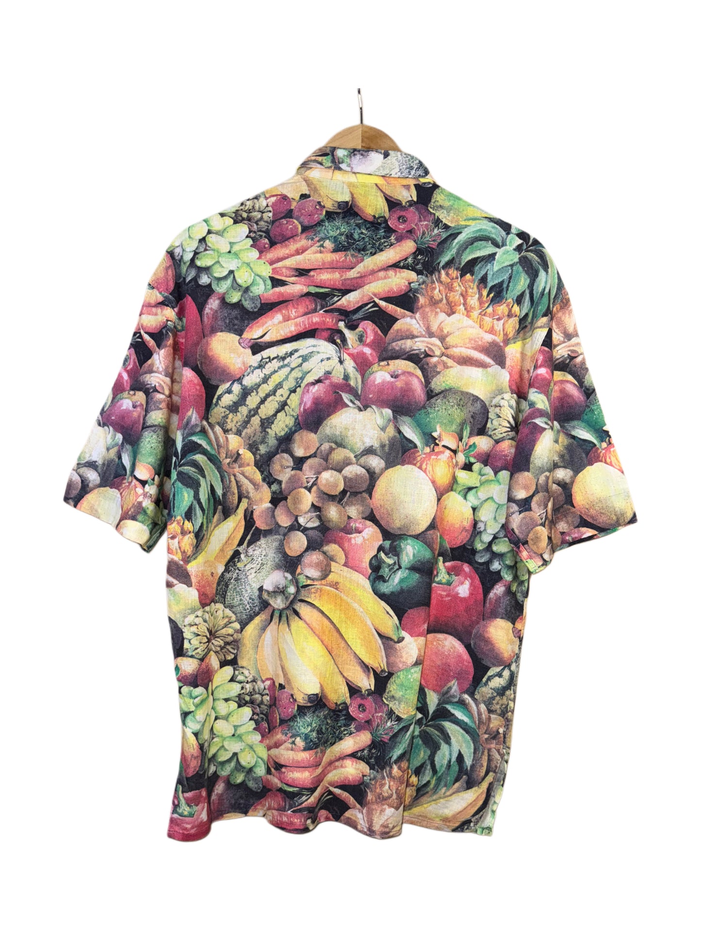 Fruits Graphic Shirt Short Sleeves Linen (M-L)