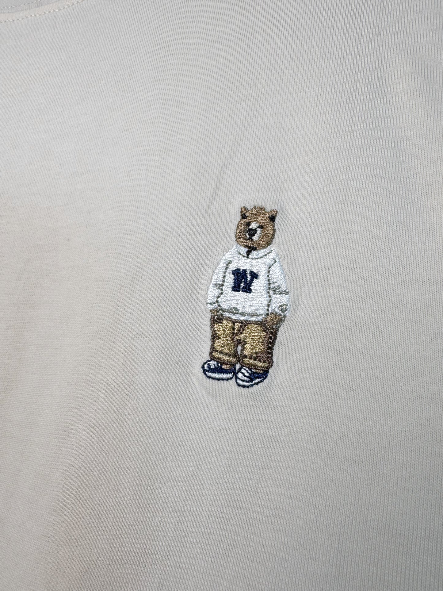 WHO.A.U Bear Tshirt Beige (XL)