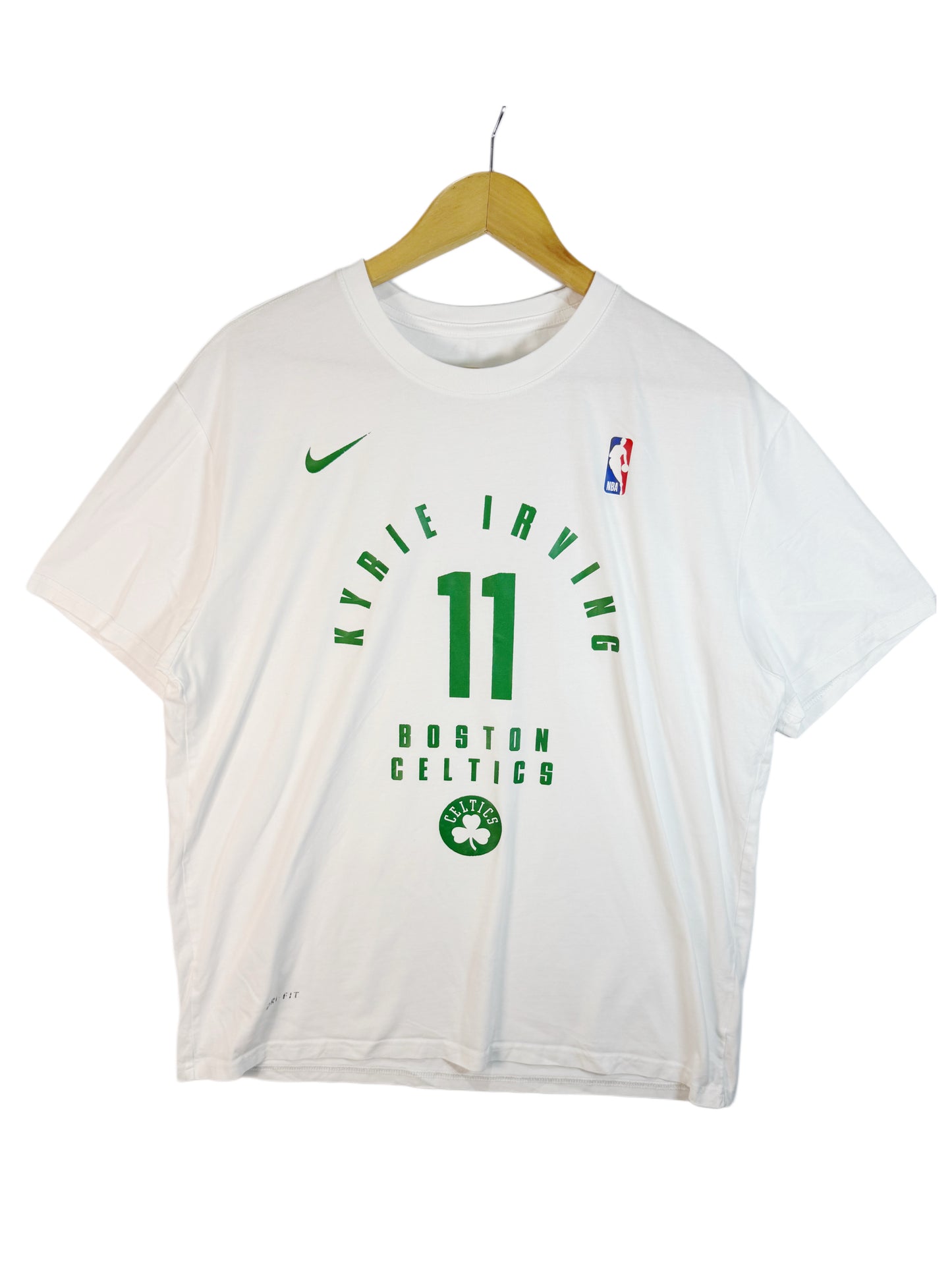 NIKE Kyrie Irving Boston Celtics Name & Number Player Tshirt (L)