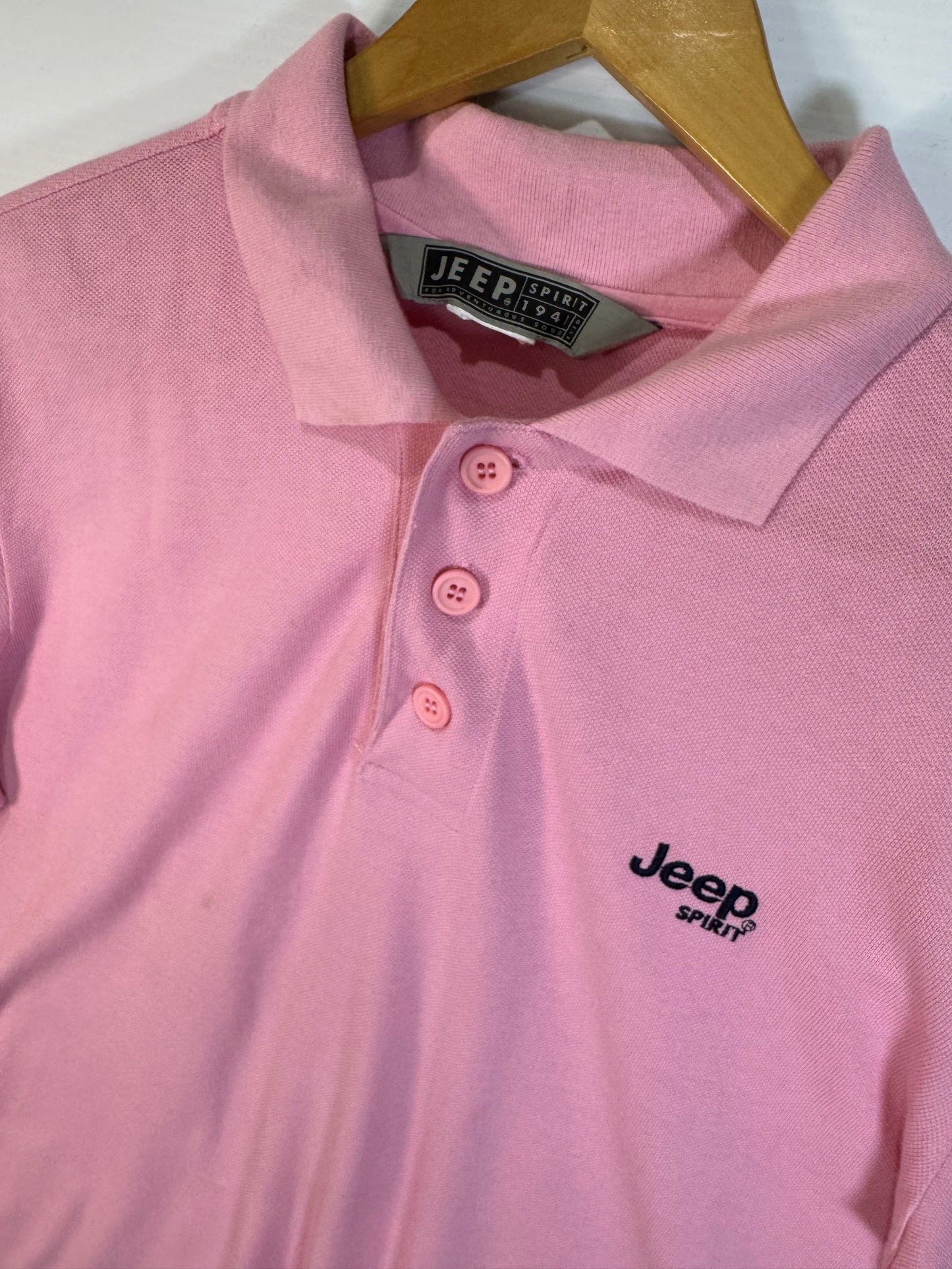 JEEP Spirit Polo Shirt Pink (L)