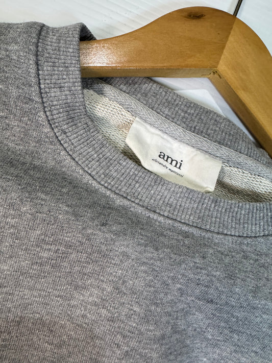 AMI Paris Ami De Coeur Sweatshirt Grey (S)