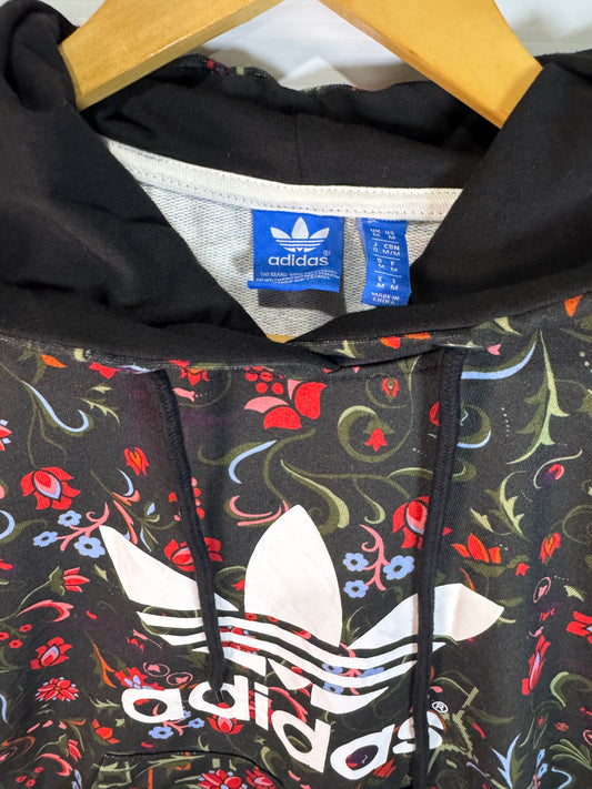 Adidas Originals Floral Hoodie Trefoil Logo (M)