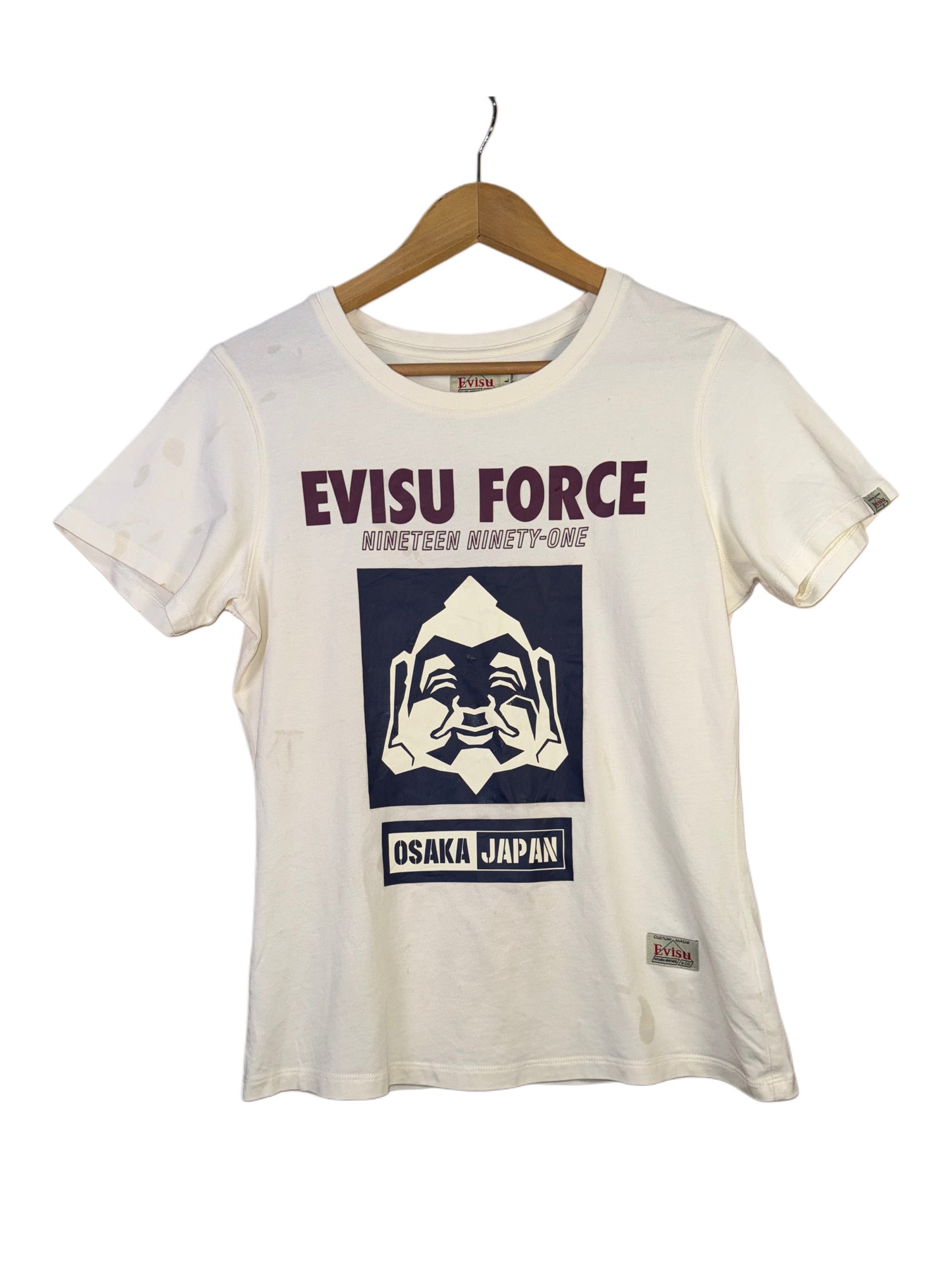 EVISU Tshirt Graphic Print of Japanese God Ebisu (M-L)