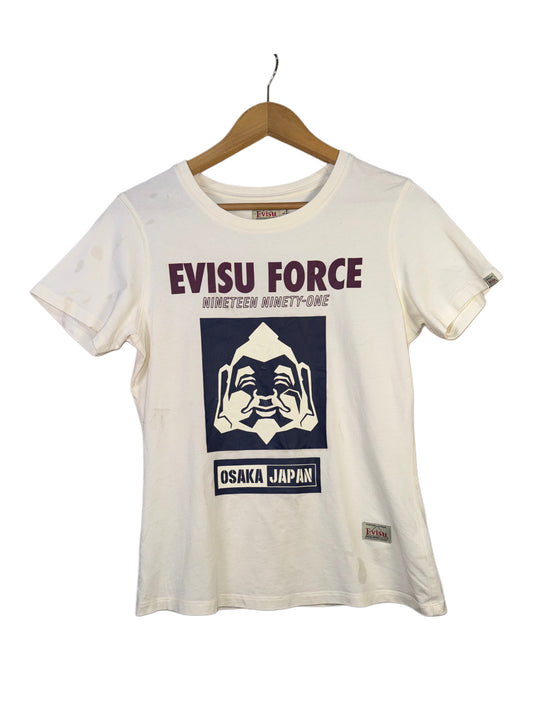 EVISU Tshirt Graphic Print of Japanese God Ebisu (M-L)