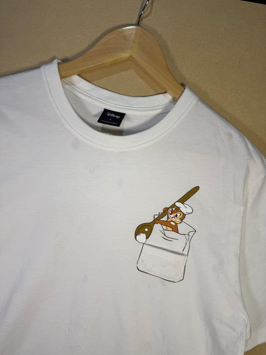 DISNEY Chipmunk Tshirt White (L)