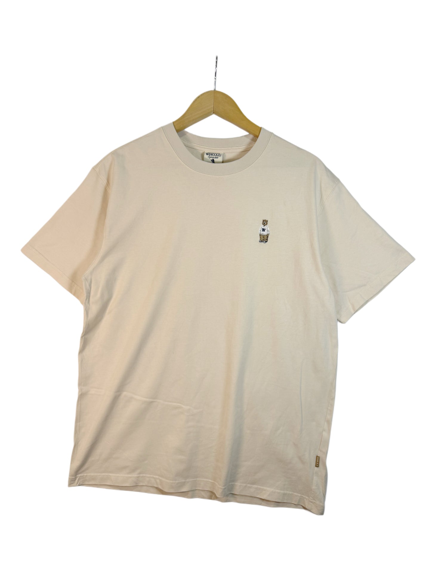 WHO.A.U Bear Tshirt Beige (XL)