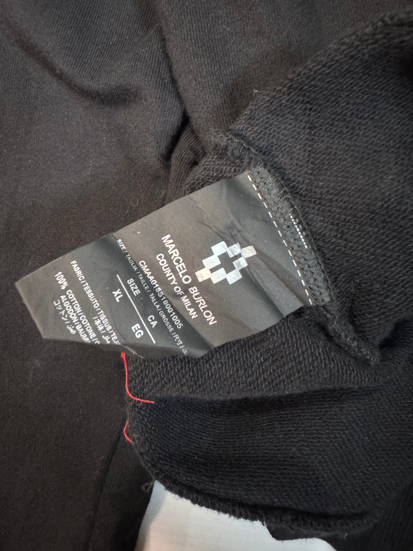 MARCELO BURLON Wing Graphic Print Crewneck Sweatshirt (XL)