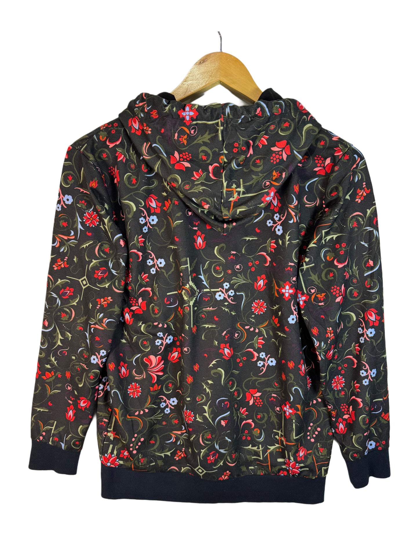 Adidas Originals Floral Hoodie Trefoil Logo (M)