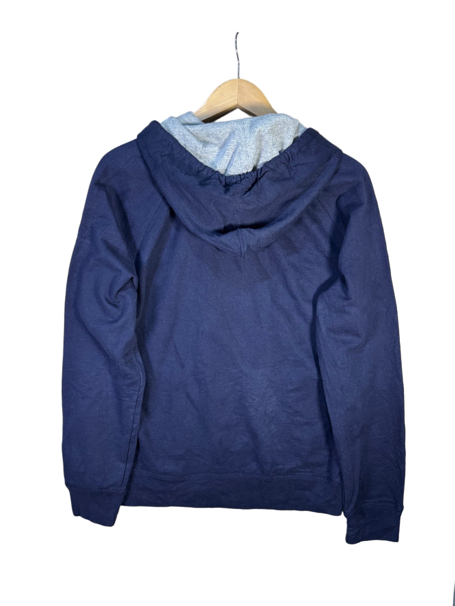 GAP Faded Big Spellout USA Flag Hoodie Navy Blue (M)