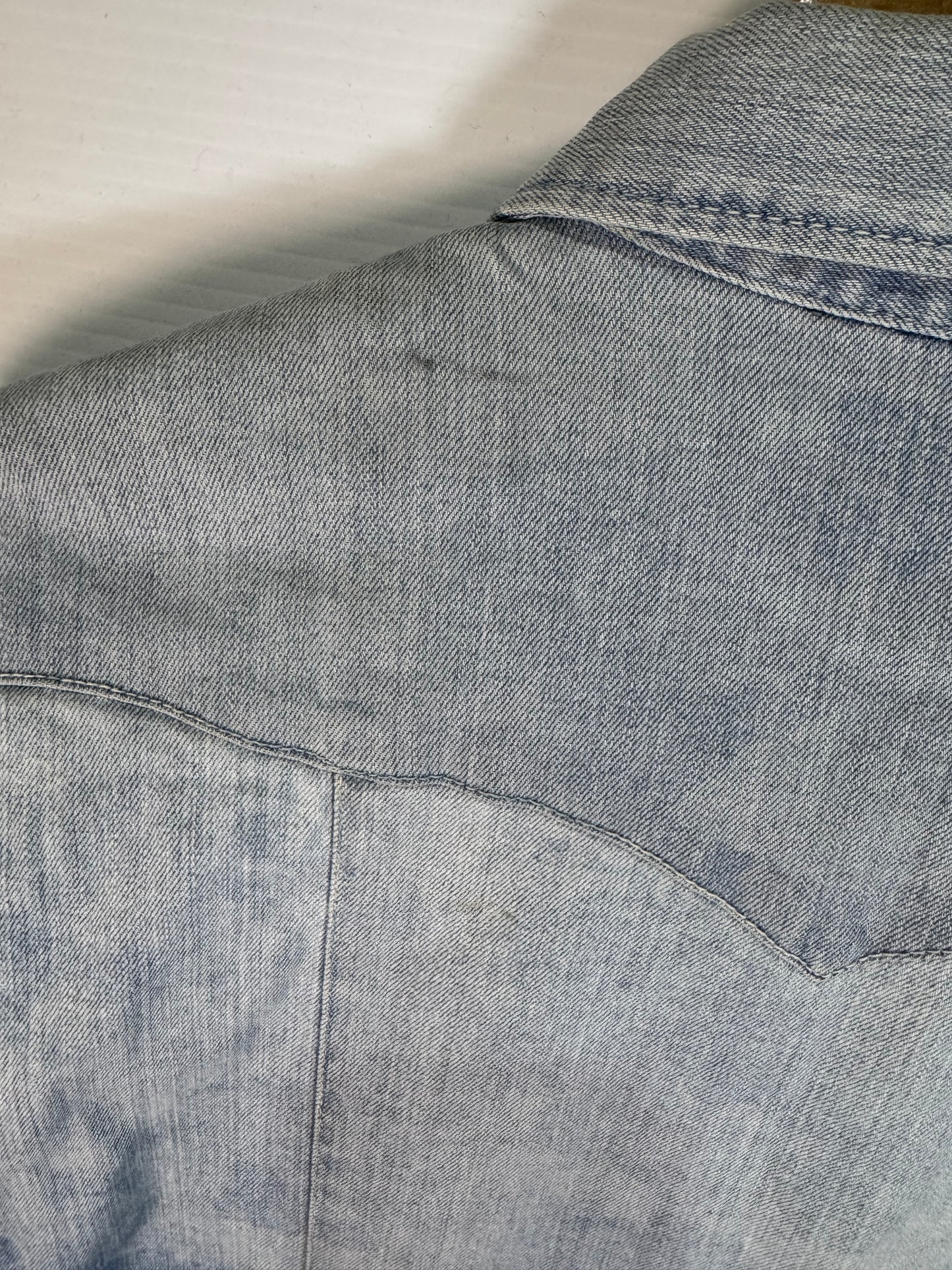 Camouflage Denim Button Shirt Long Sleeves (S)