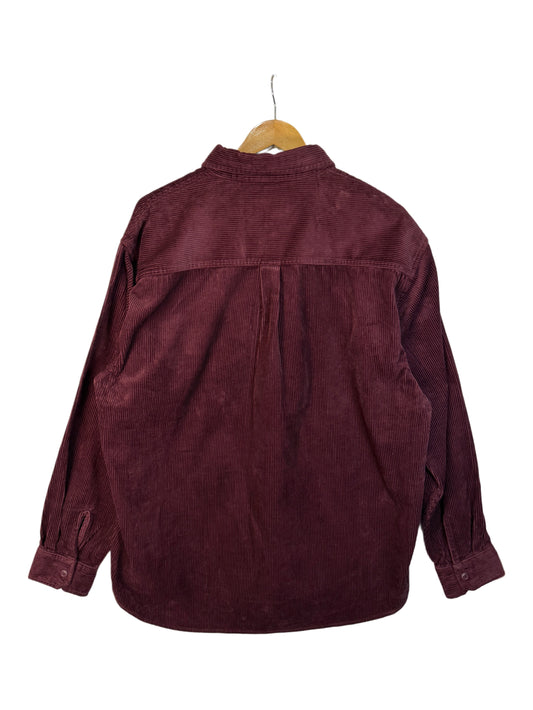 Carhartt Corduroy Shirt Long Sleeve Maroon (XL)