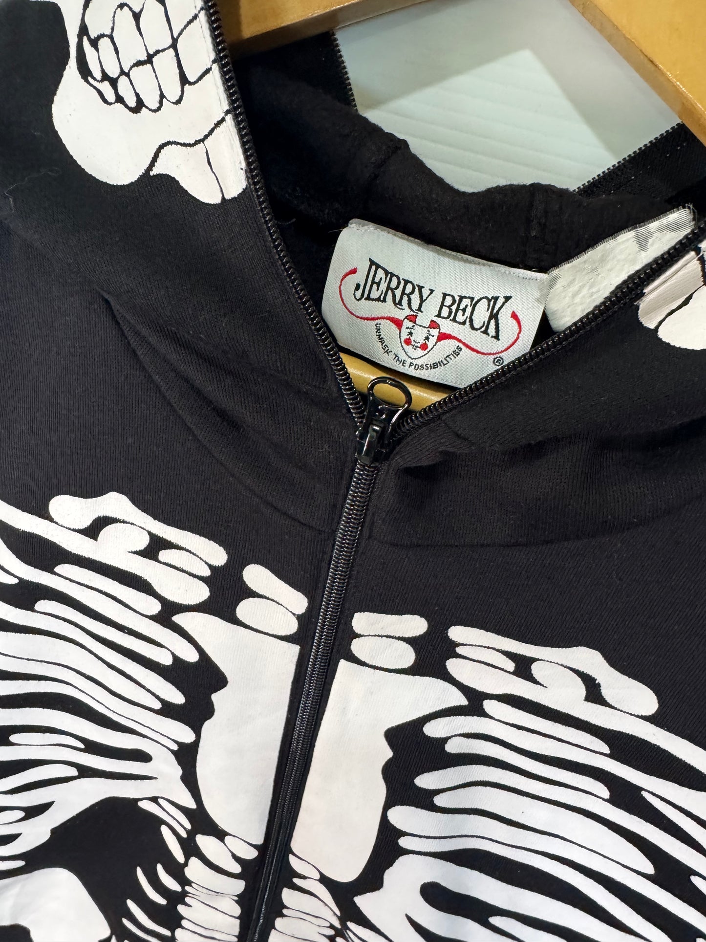 Charades Halloween Costume Skeleton Hoodie With Skull Face Mask (L)