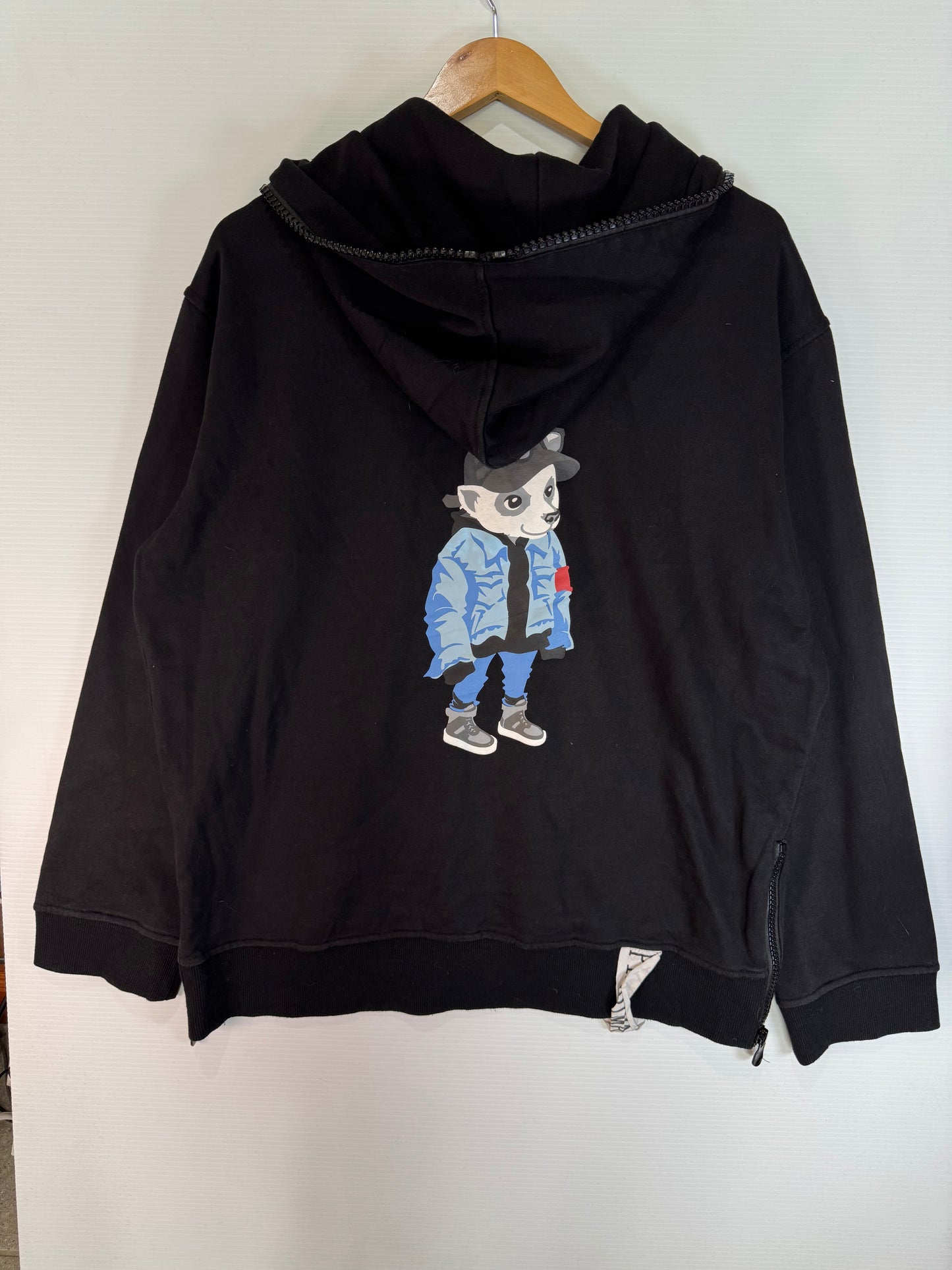 Mega Zipper Hoodie Bear Graphic (