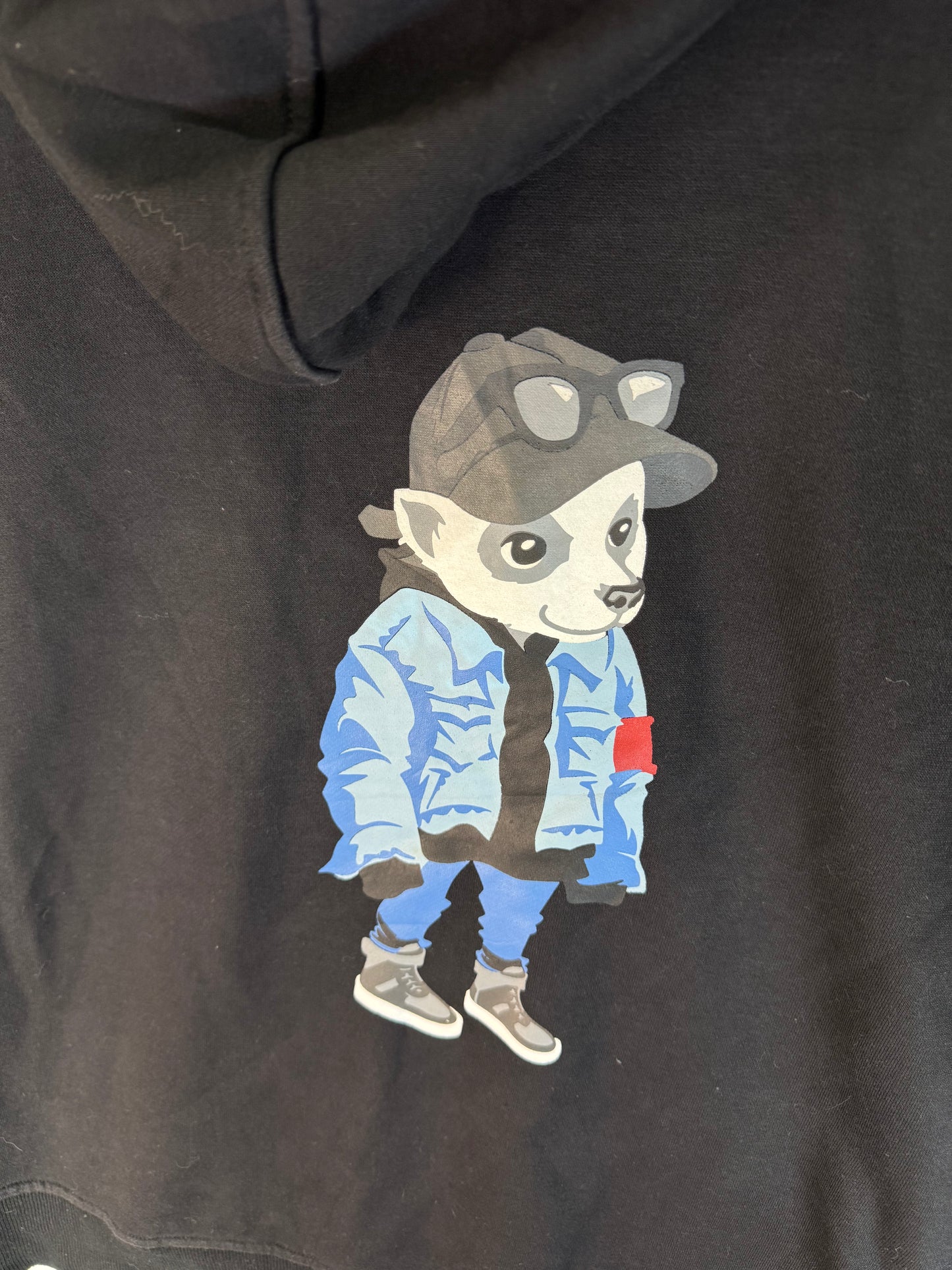 Mega Zipper Hoodie Bear Graphic (