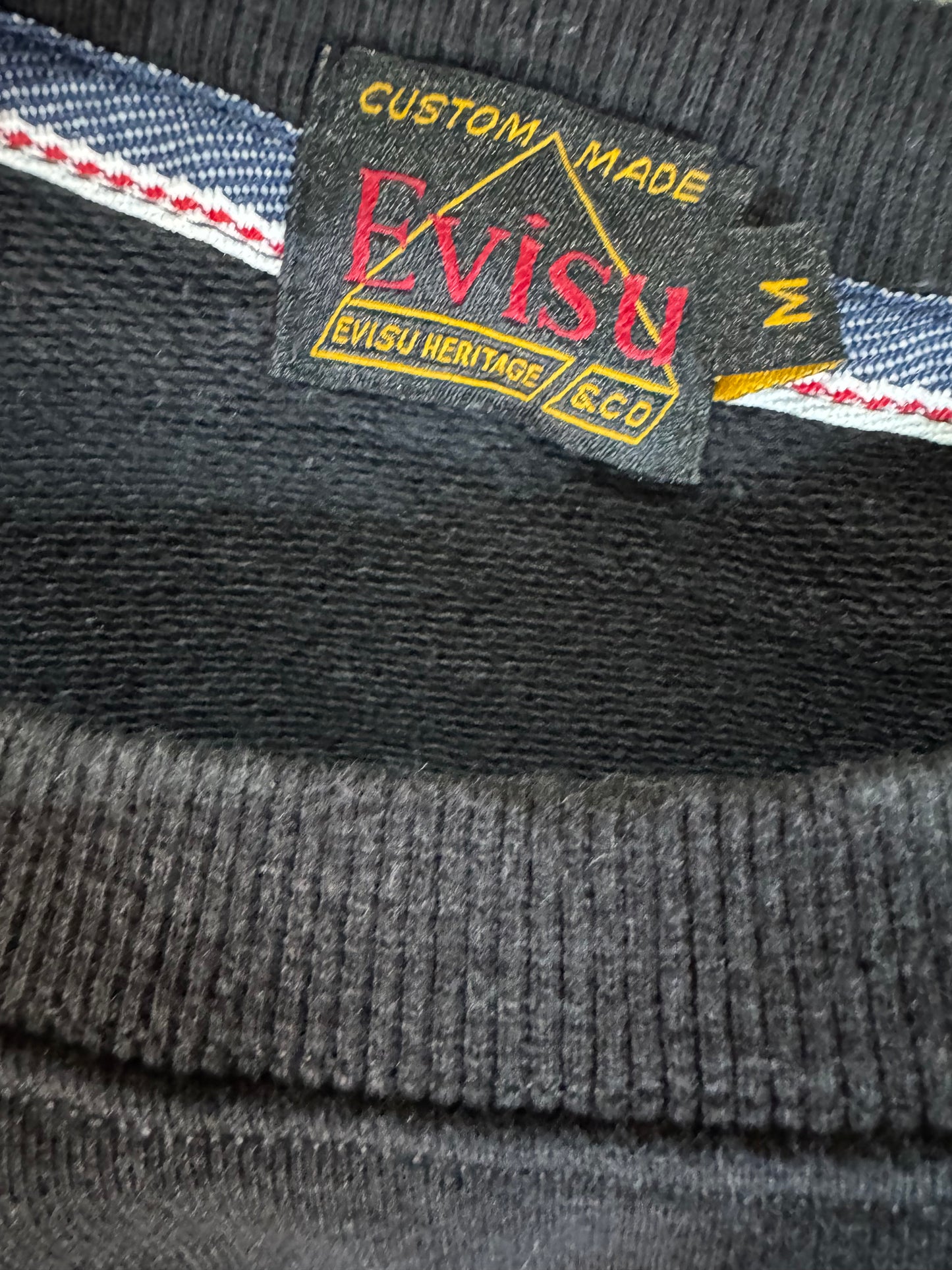 EVISU Fortune Cat Koi Fish Sweatshirt (M)