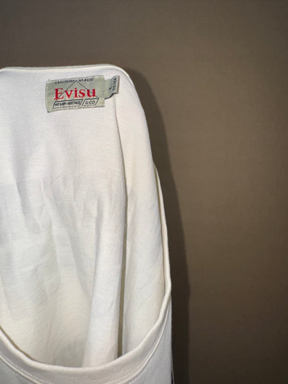 EVISU Tshirt Graphic Print of Japanese God Ebisu (M-L)