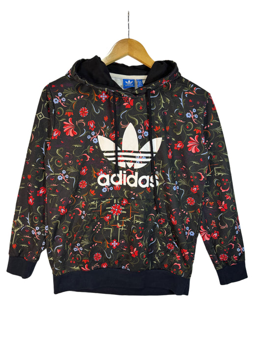 Adidas Originals Floral Hoodie Trefoil Logo (M)