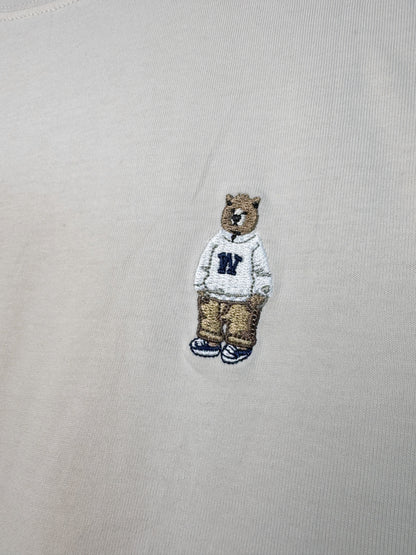 WHO.A.U Bear Tshirt Beige (XL)