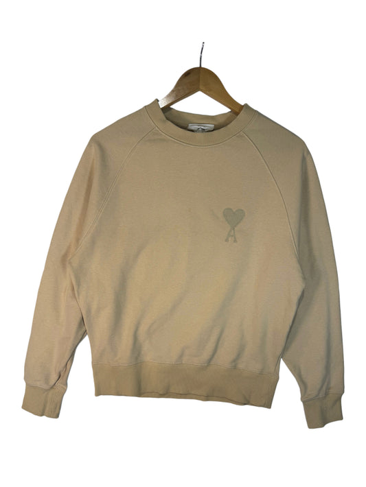 AMI TONAL BIG ADC Crew Sweatshirt Beige (M)