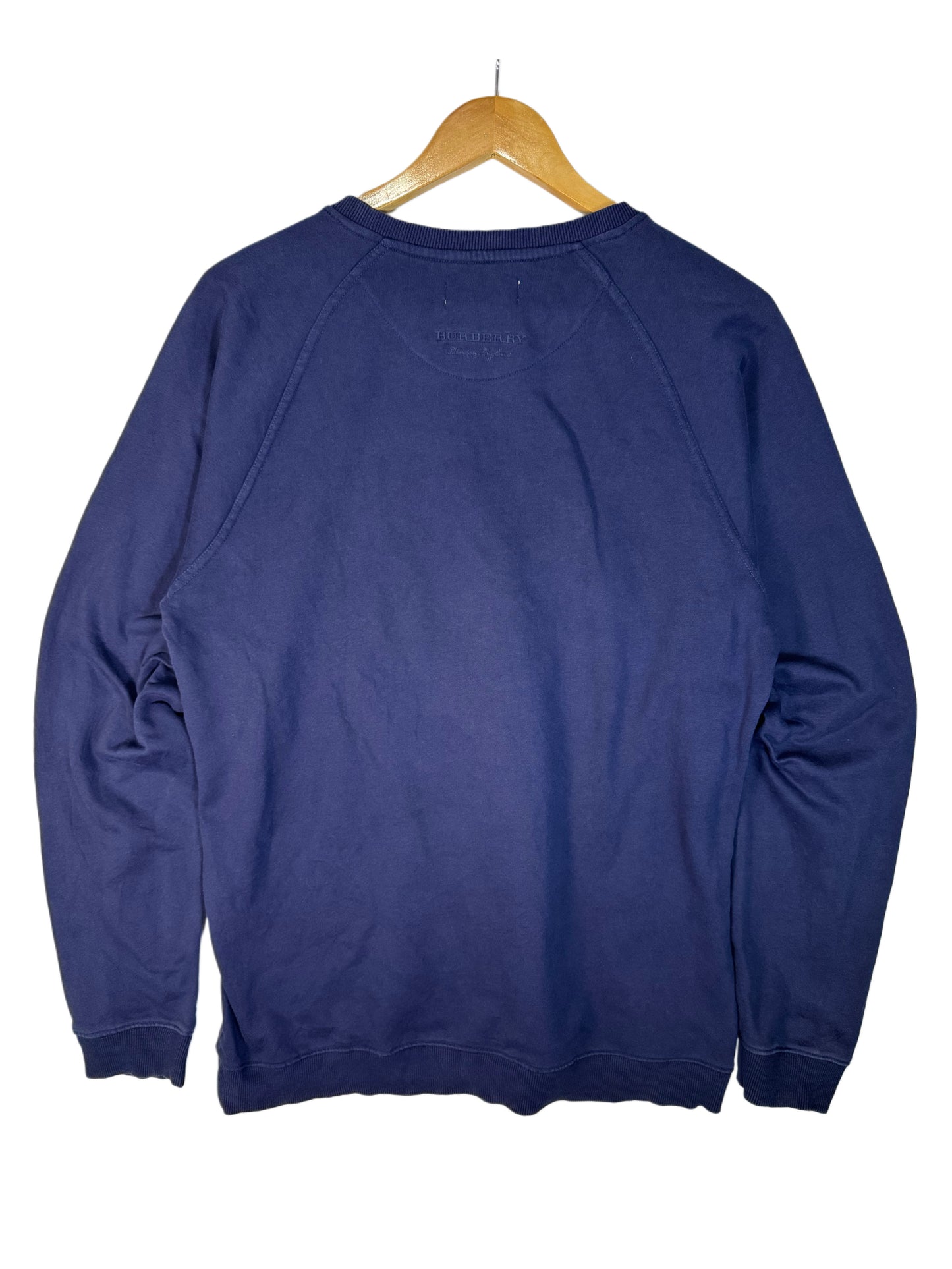 Burberry Sweatshirt White & Navy Blue (2XL - TTG)