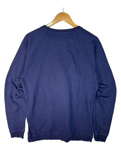 Burberry Sweatshirt White & Navy Blue (2XL - TTG)