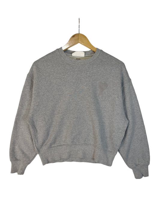 AMI Paris Ami De Coeur Sweatshirt Grey (S)