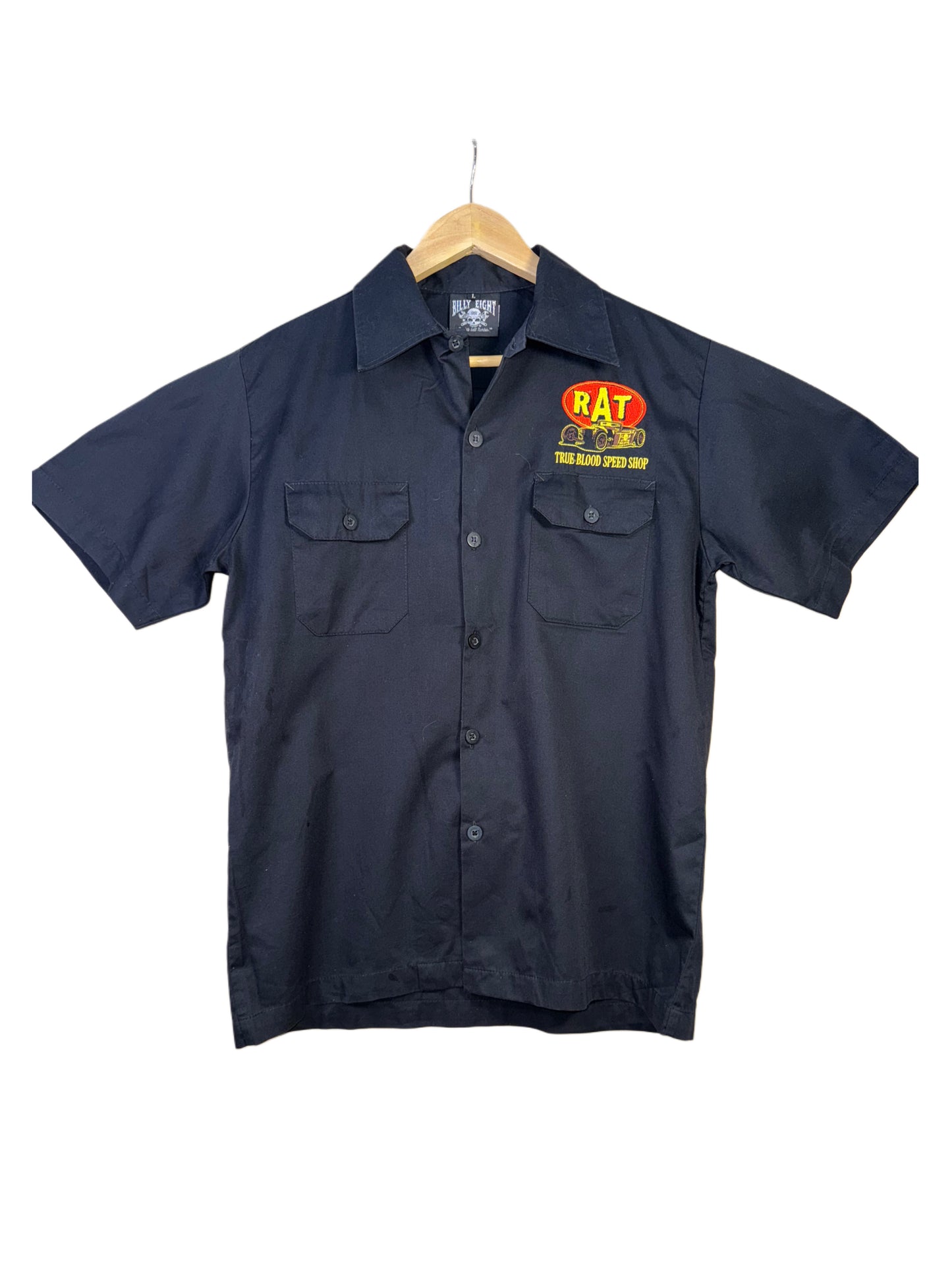 BILLY EIGHT Embroidered Graphic Shirt (L)