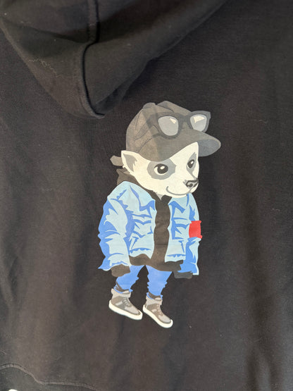 Mega Zipper Hoodie Bear Graphic (